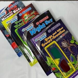 NEW SEALED! Discovery Kids 3D Readers Book Set - Hardcover